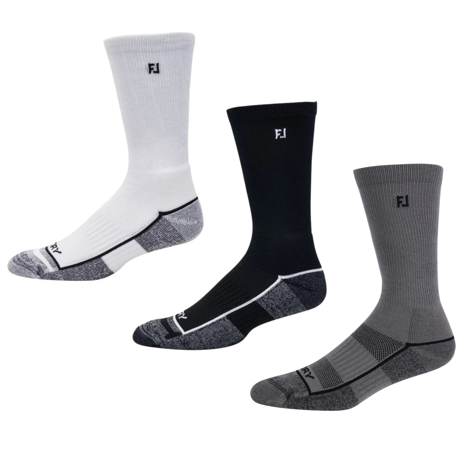 FootJoy Mens ProDry Crew Golf Socks 6 Pair Pack