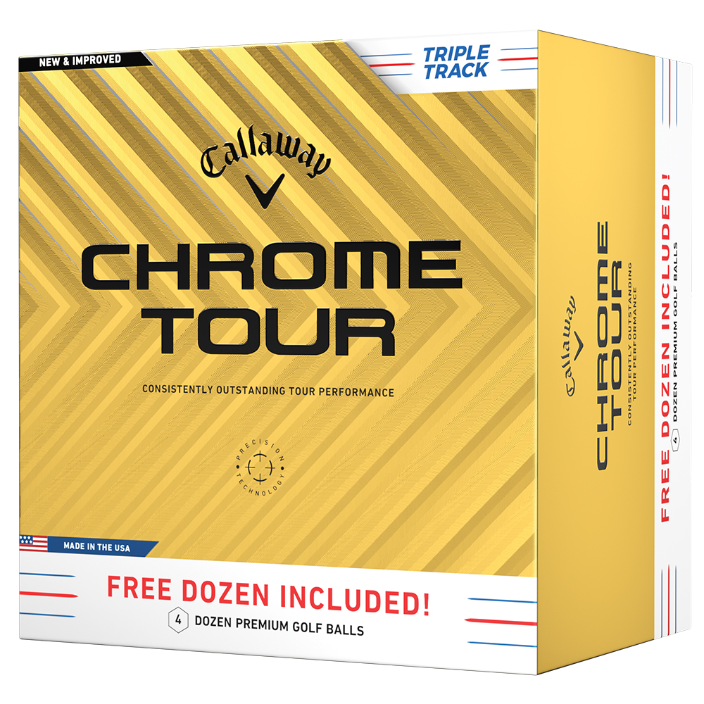 Callaway 2024 Chrome Tour Triple Track Golf Balls 4 for 3 Offer