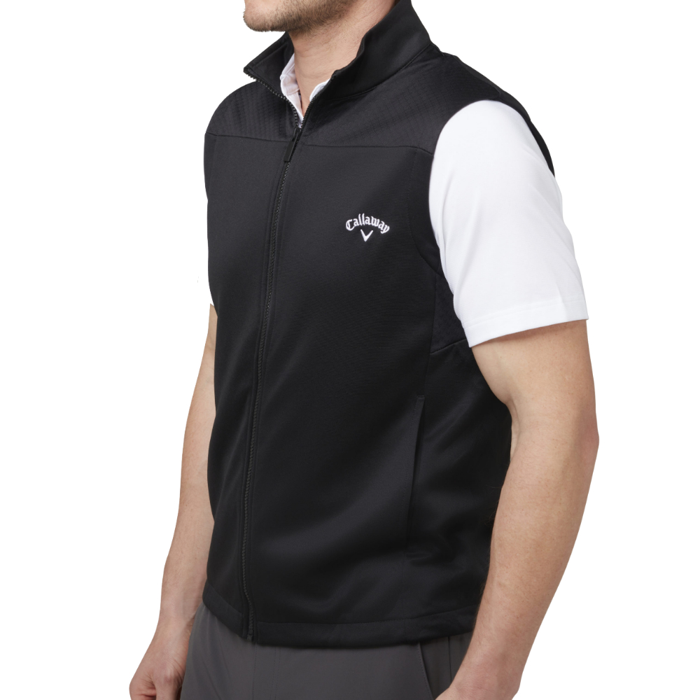 Callaway Mens SwingTech High Gauge Fleece Golf Vest