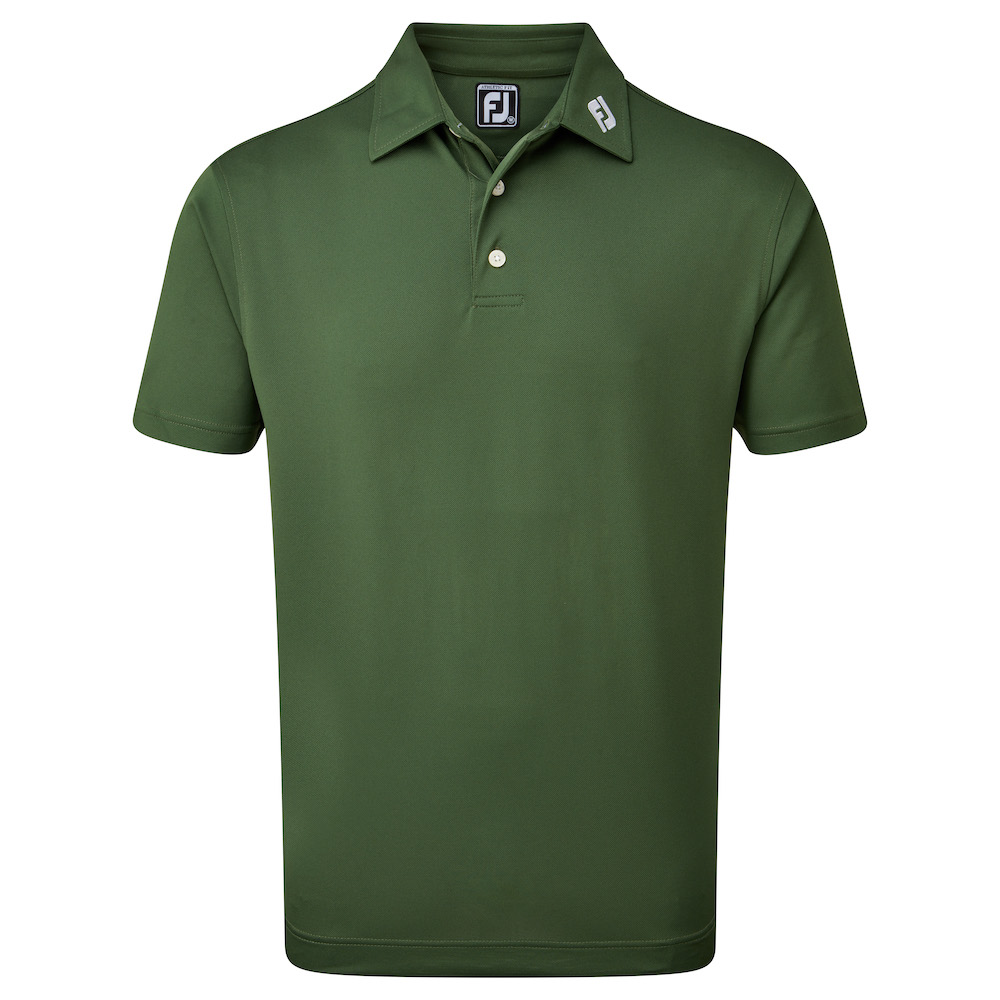 FootJoy Stretch Pique Solid Colour Athletic Fit Golf Shirt
