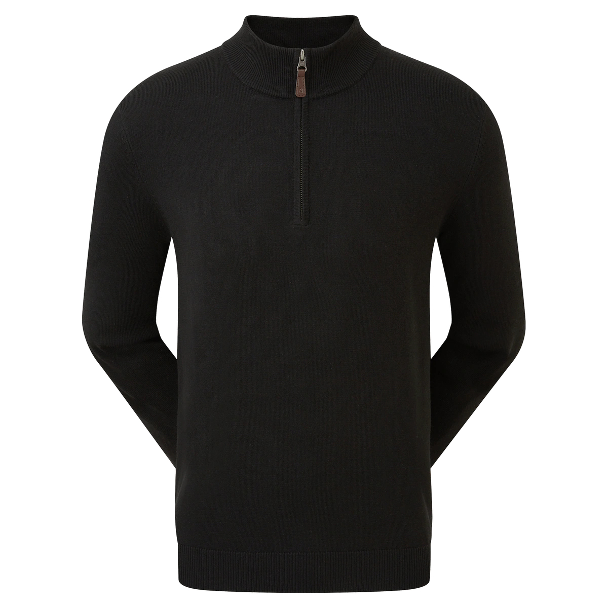 footjoy lambswool lined half zip sweater