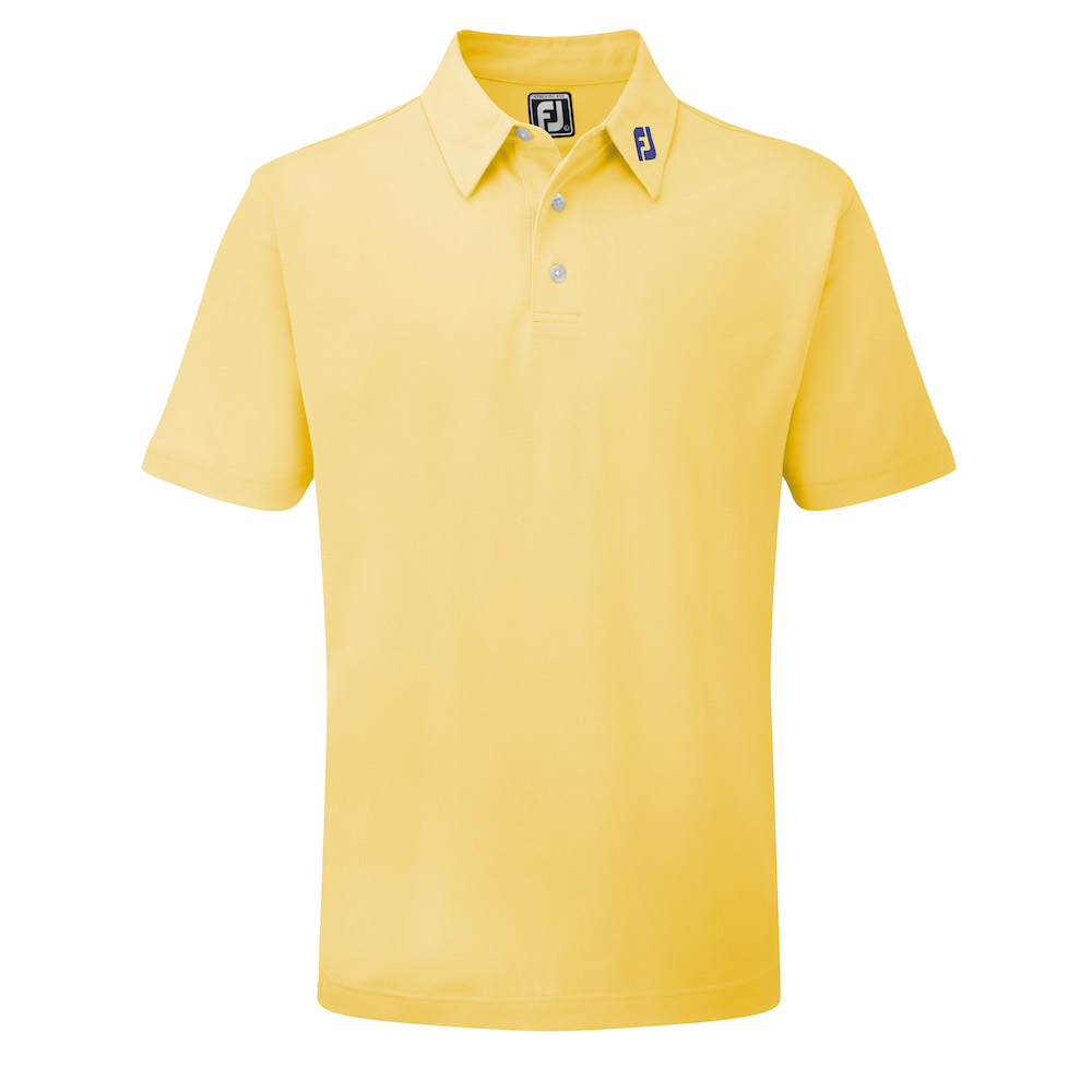 FootJoy Stretch Pique Solid Colour Athletic Fit Golf Shirt