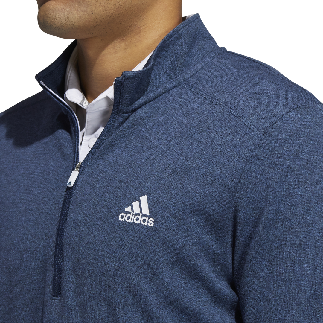 adidas Mens 3 Stripe Quarter Zip Left 