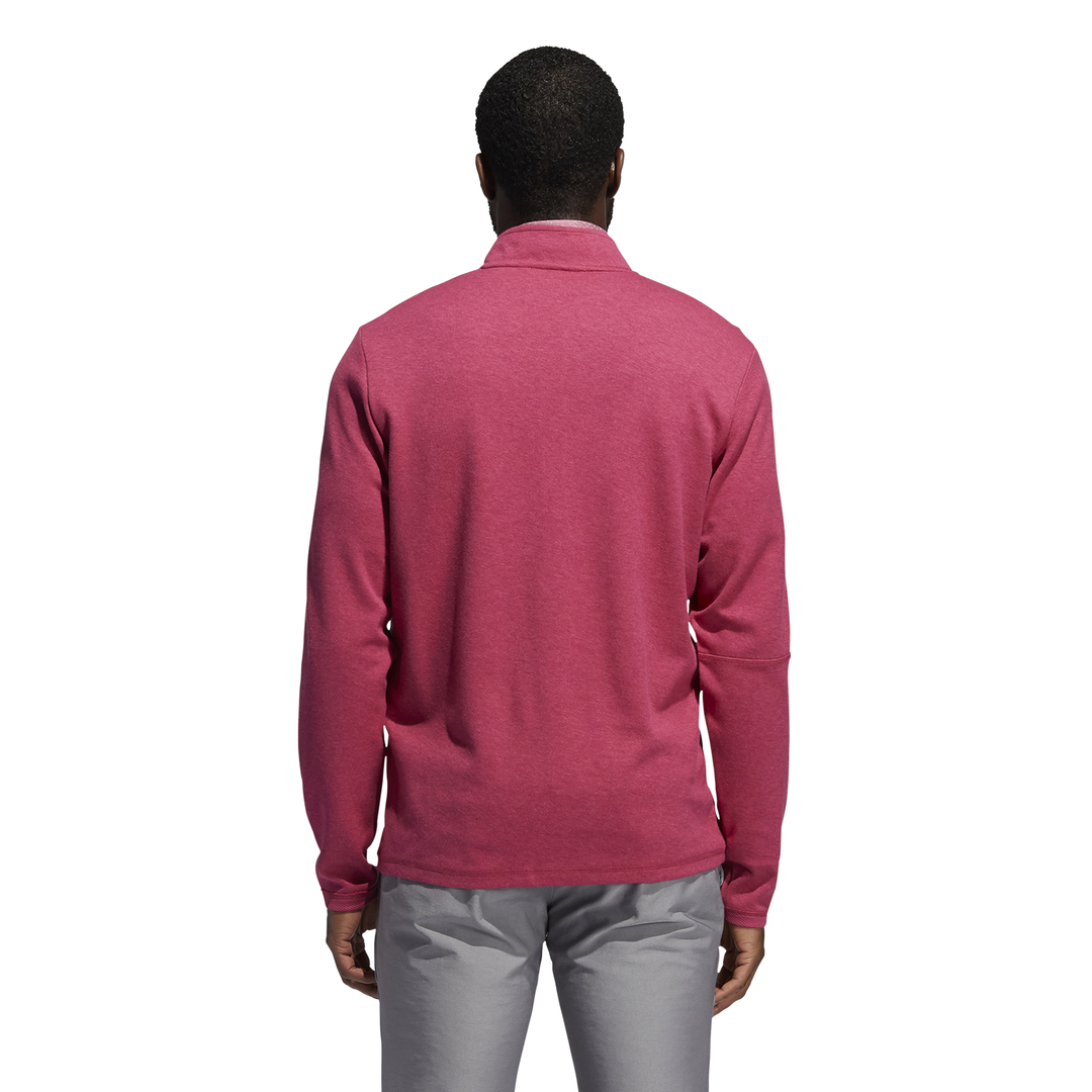 adidas Mens 3 Stripe Quarter Zip Left Chest Layering Top