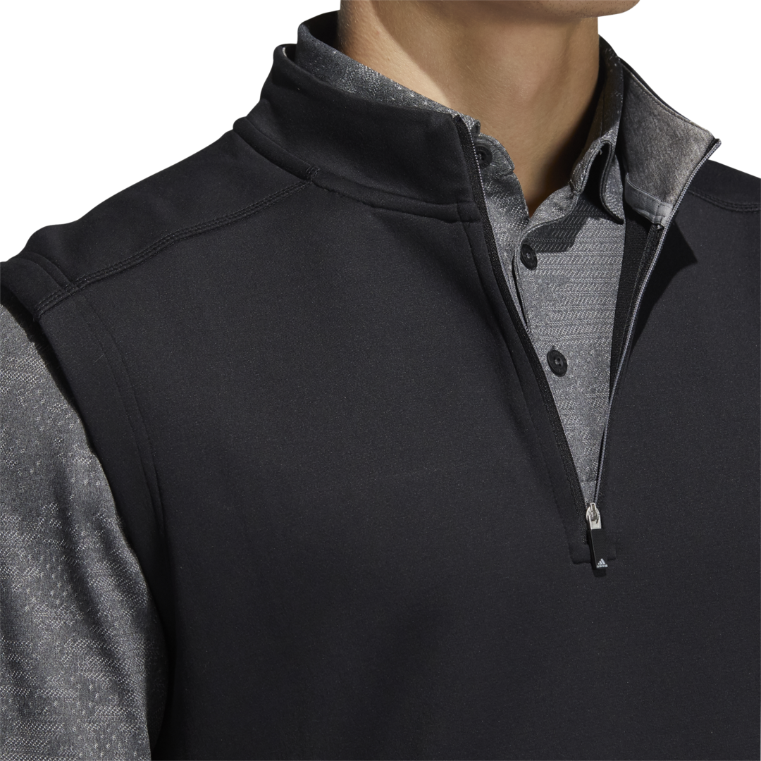 adidas Mens Club Quarter Zip Golf Vest