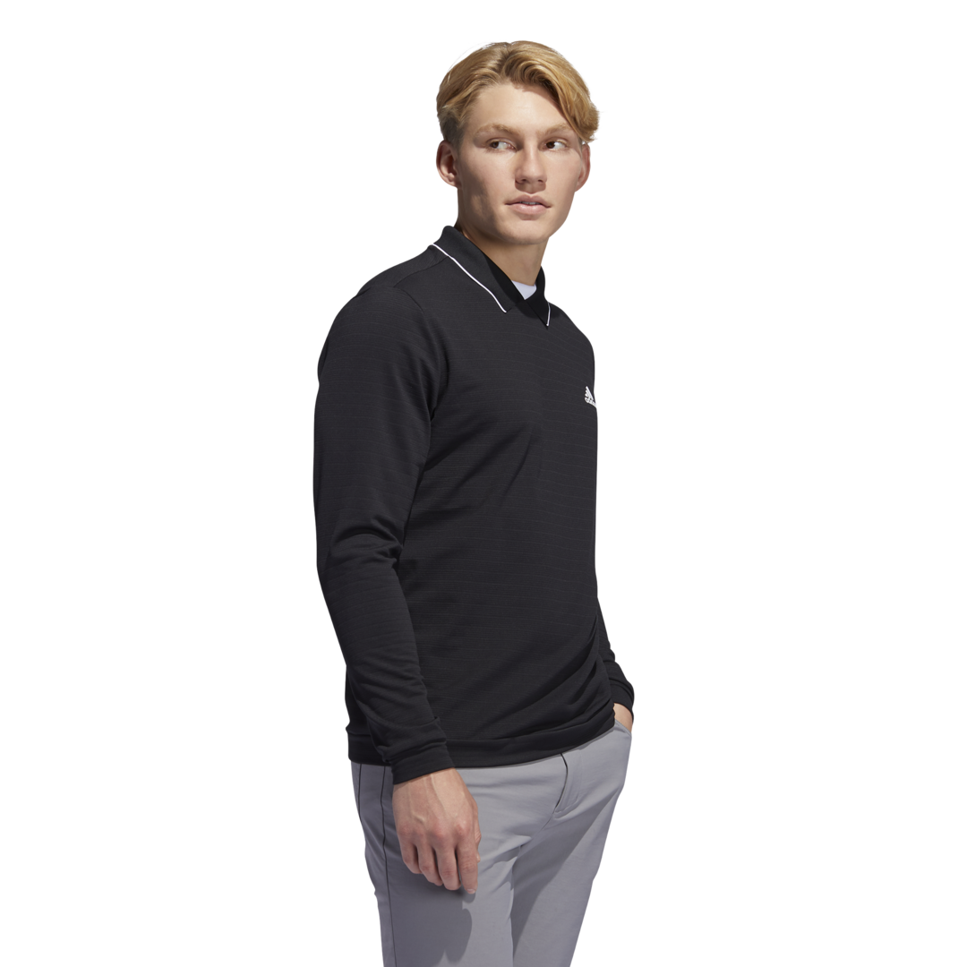 adidas Mens Long Sleeve Thermal Golf Polo