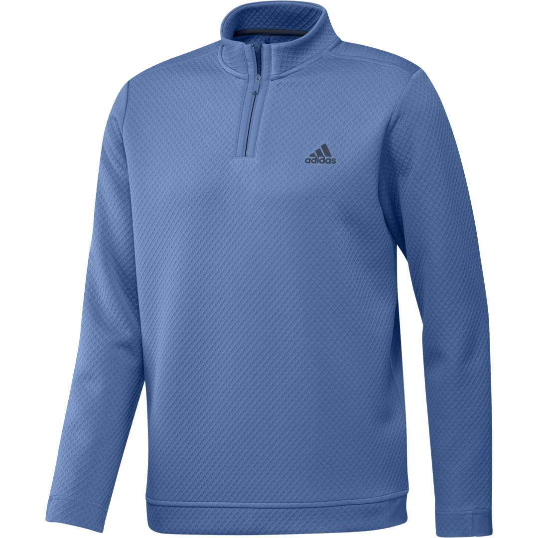 adidas Mens DWR Quarter Zip Golf Top New