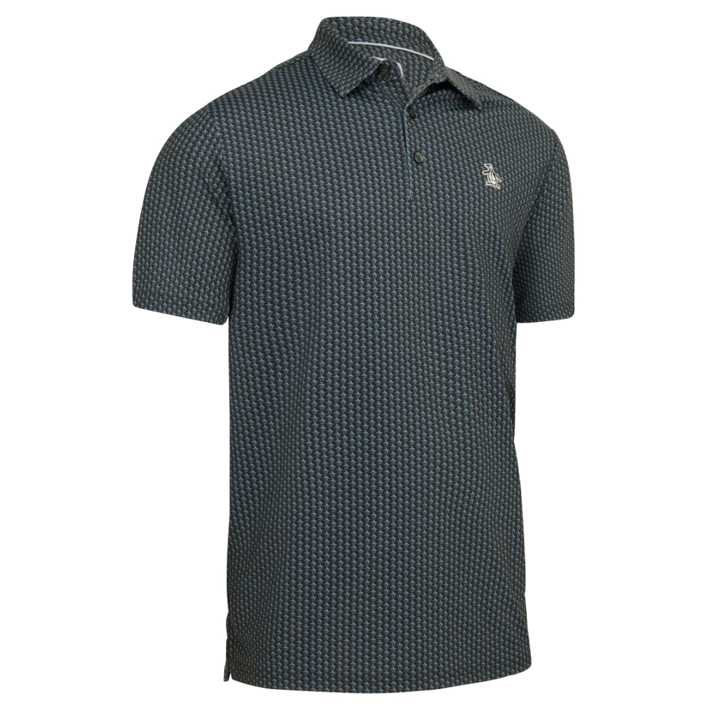 Original Penguin Mens All Over Pete Printed Golf Polo Shirt