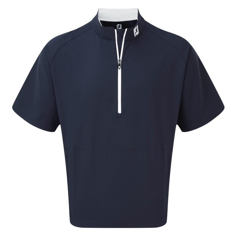 quarter zip short sleeve windbreaker