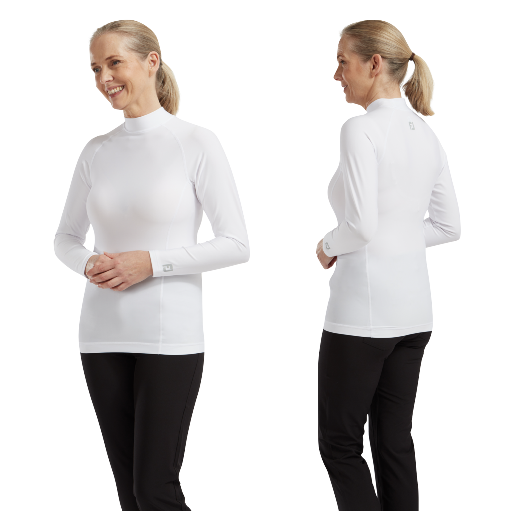 ladies white base layer