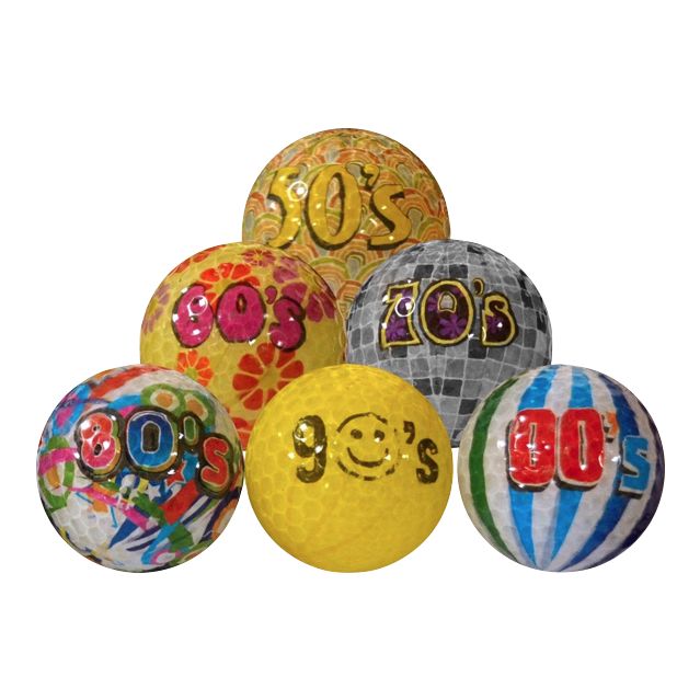 Decades Novelty Golf Balls