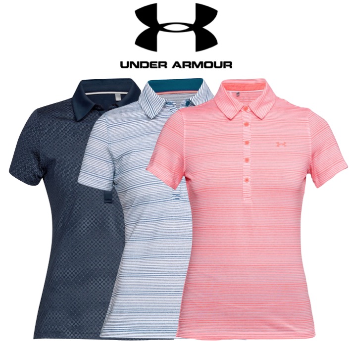 Under Armour Womens Zinger Printed Golf Polo Shirt