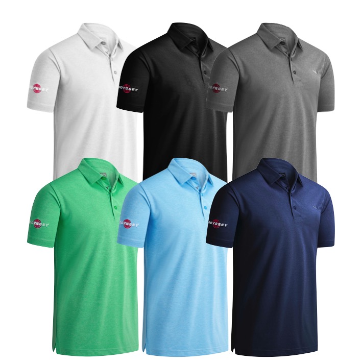 Callaway Mens Odyssey Birdseye Golf Polo