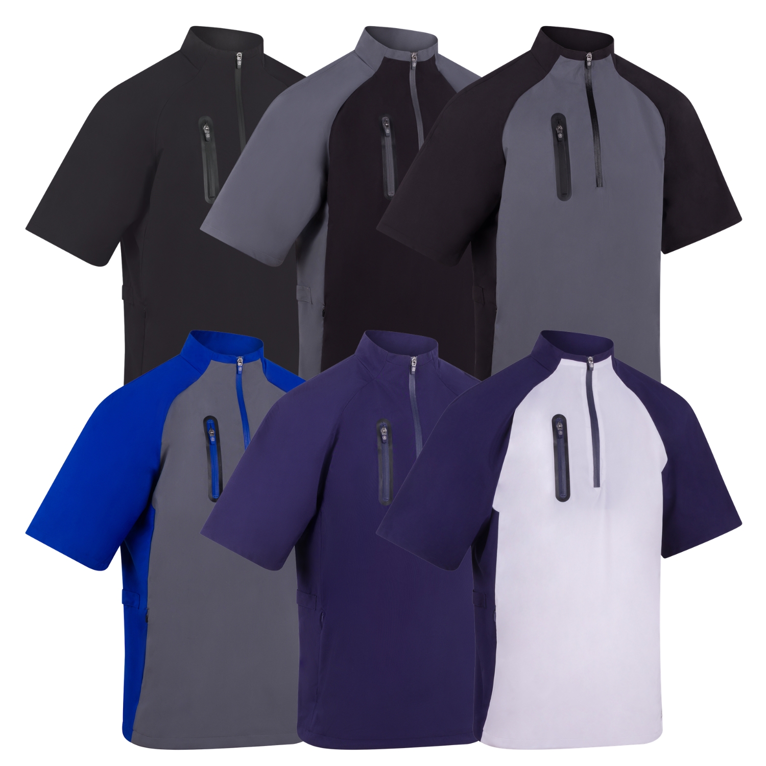 ProQuip Mens Chinook Half Sleeve Windproof Golf Jacket