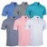  Glenmuir Mens Torrance All Over Micro Stripe Tailored Collar Golf Polo