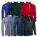 Glenmuir Mens Wick Zip Neck Contrast Placket Golf Midlayer 