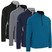  Callaway Mens Blocked LS Quarter Zip Golf Pullover