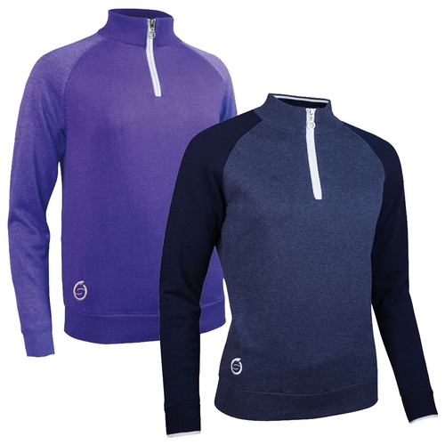 Sunderland Ladies Zonda Zip Neck Lined Golf Sweater