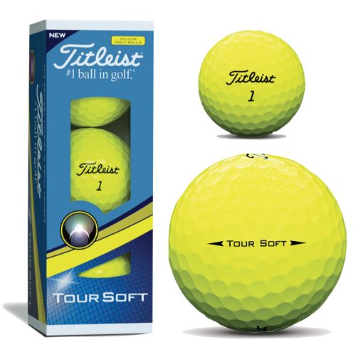 Titleist Tour Soft Yellow Golf Balls