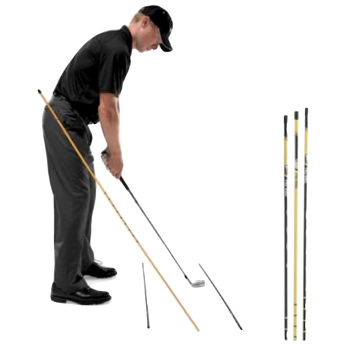 Tiges D'Alignement De Golf SKLZ Pro Rods - 3 Tiges De 122cm - Anneaux Espacés - Pour Swing Et Putt