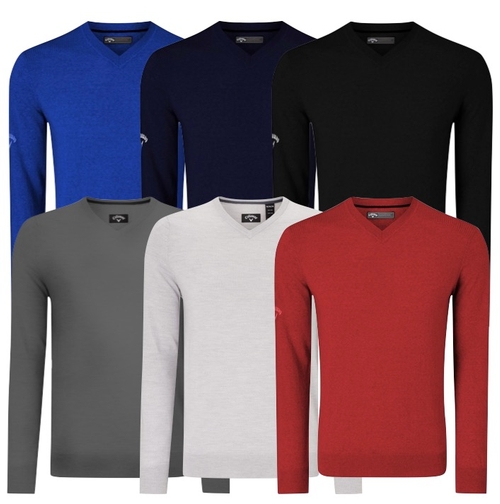 Callaway Mens VNeck Merino Golf Sweater