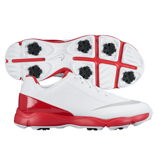 NIKE CONTROL JUNIOR GOLF SHOES 818734100 WHITE RED BOYS YOUTH SIZE 5Y
