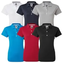 Footjoy Ladies Stretch Solid Golf Pique