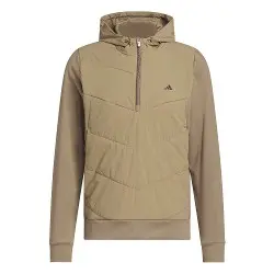 adidas Mens Ultimate365+ Quilted Anorak Golf Hoodie