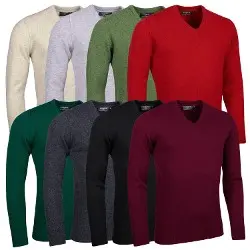 Lomond Lambswool V Neck Golf Sweater 