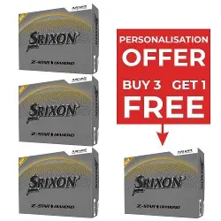 Srixon Z Star Diamond Golf Balls - 4 for 3 with FREE personalisation