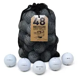 TaylorMade TP5 Grade A Blue Foil 48Pack Mesh Bag Lake Balls