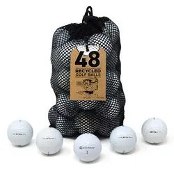 TaylorMade TP5X Grade A Blue Foil 48Pack Mesh Bag Lake Balls