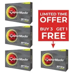 TaylorMade TP5X Yellow Golf Balls - 4 for 3 Offer