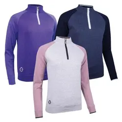 Sunderland Ladies Zonda Zip Neck Lined Golf Sweater 
