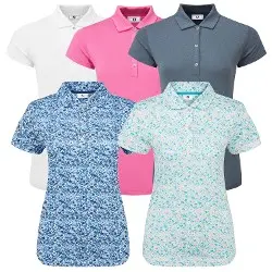 FootJoy Ladies Cap Sleeve Lisle Golf Shirt