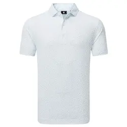 FootJoy Mens Bird Print Lisle Golf Polo Shirt