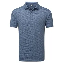 FootJoy Mens Modernist Geo Pique Golf Polo Shirt