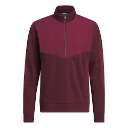  adidas Mens Ultimate365+ Hybrid Quarter-Zip Golf Sweater