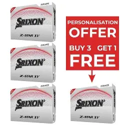 Srixon Z Star XV Golf Balls - 4 for 3 with FREE personalisation
