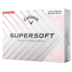 Callaway Super Soft Red Splatter Golf Balls