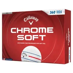 Callaway 2026 Chrome Soft 360 Triple Track Golf Balls - White