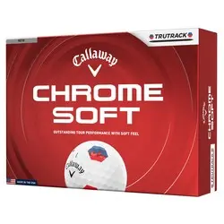 Callaway 2026 Chrome Soft TruTrack Golf Balls - Blue/Red