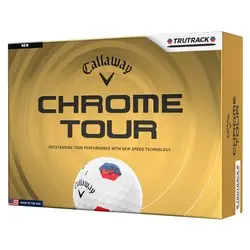 Callaway 2026 Chrome Tour TruTrack Golf Balls - White