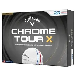Callaway 2026 Chrome Tour X Triple Track Golf Balls - White