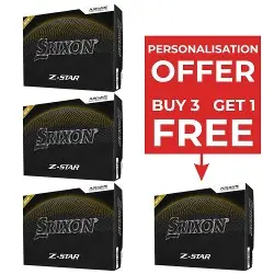 Srixon Z Star Golf Balls - 4 for 3 with FREE personalisation