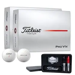 Titleist Pro V1X Golf Balls - Double Dozen with FREE Gift