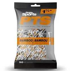 Pride PTS Bamboo 1 1/2 Orange Golf Tees 