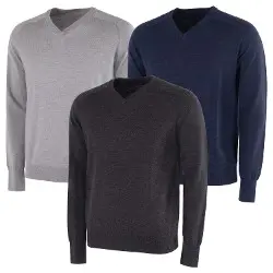 Galvin Green Carl Mens Merino Wool V Neck Golf Sweater