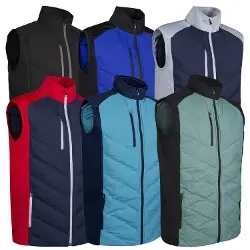 Sunderland Mens Andorra Padded Bonded Golf Gilet 