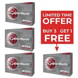 TaylorMade TP5X Stripe Golf Balls - 4 for 3 Offer